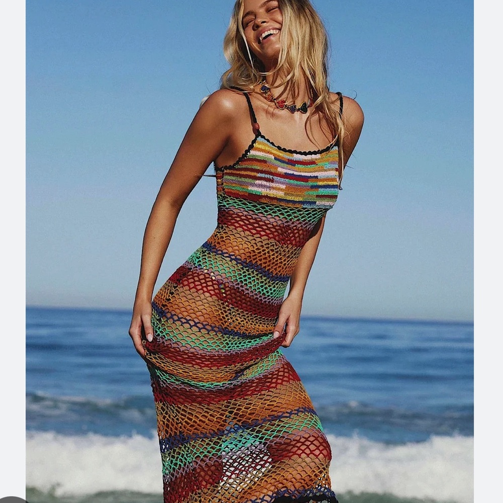 It’s Now Cool Maxi Crochet Dress - Picture 2 of 7